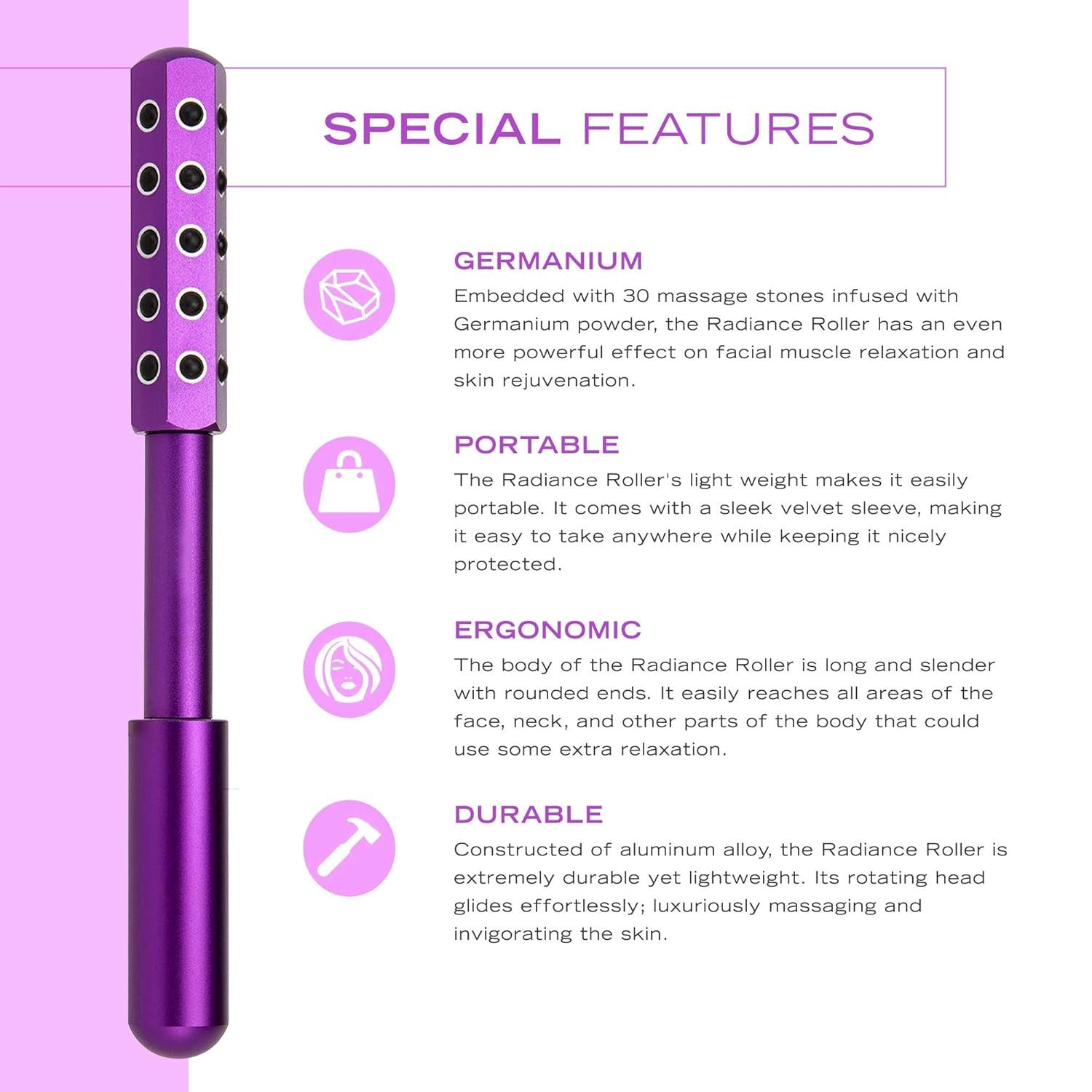 Germanium Facial Massage Roller